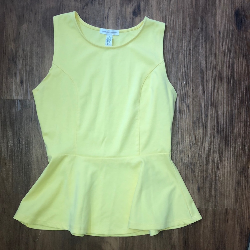 Peplum tank top